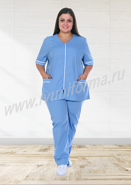 Костюм медицинский женский арт. УН-02-12-ТС (size +)