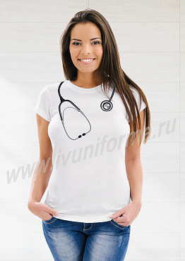 Футболка женская с принтом арт. М-14-05-ТР